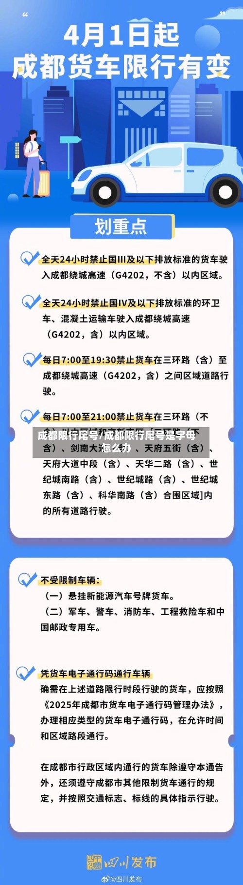 成都限行尾号/成都限行尾号是字母怎么办