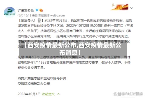 【西安疫情最新公布,西安疫情最新公布消息】