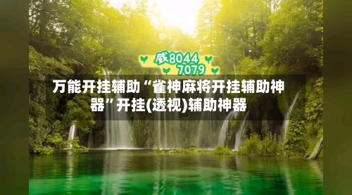 万能开挂辅助“雀神麻将开挂辅助神器”开挂(透视)辅助神器-第3张图片