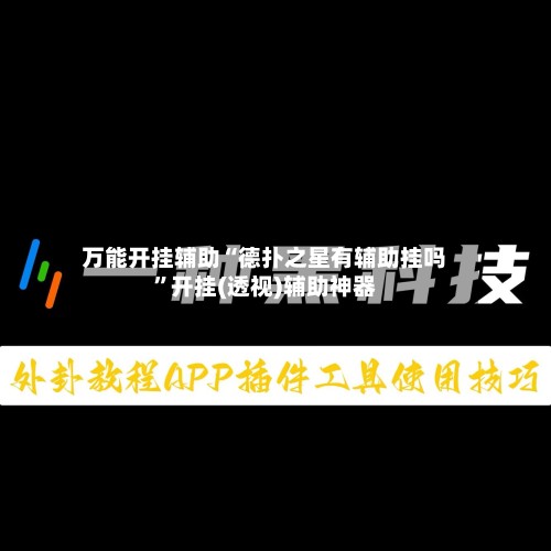万能开挂辅助“德扑之星有辅助挂吗	”开挂(透视)辅助神器-第2张图片