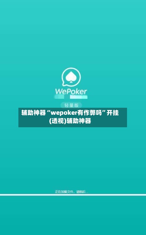 辅助神器“wepoker有作弊吗	”开挂(透视)辅助神器-第2张图片