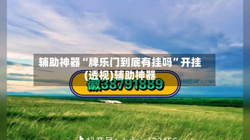 辅助神器“牌乐门到底有挂吗”开挂(透视)辅助神器-第2张图片