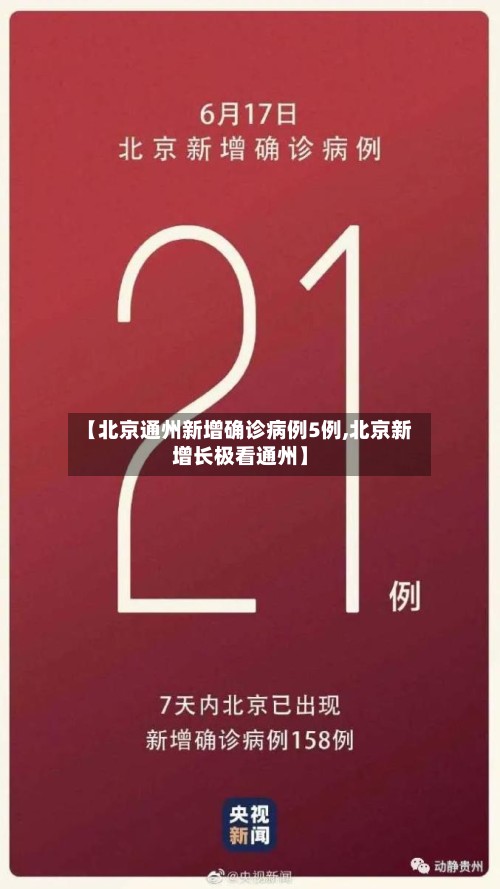 【北京通州新增确诊病例5例,北京新增长极看通州】