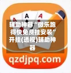 辅助神器“微乐跑得快免费挂安装”开挂(透视)辅助神器-第2张图片