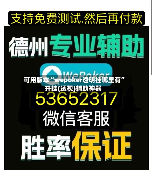可用版本“wepoker透明挂哪里有”开挂(透视)辅助神器-第2张图片
