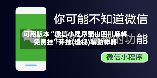 可用版本“微信小程序蜀山四川麻将免费挂”开挂(透视)辅助神器-第2张图片