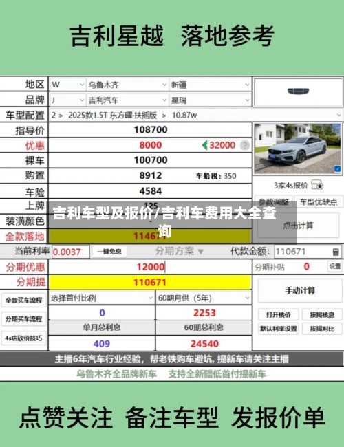 吉利车型及报价/吉利车费用大全查询-第3张图片