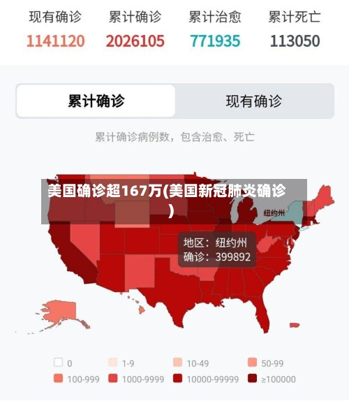美国确诊超167万(美国新冠肺炎确诊)