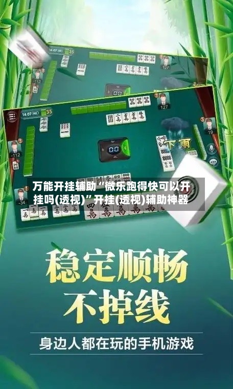 万能开挂辅助“微乐跑得快可以开挂吗(透视)”开挂(透视)辅助神器-第2张图片