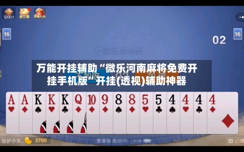 万能开挂辅助“微乐河南麻将免费开挂手机版”开挂(透视)辅助神器-第2张图片
