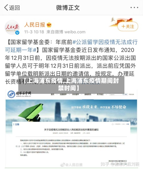 【上海浦东疫情,上海浦东疫情期间封禁时间】-第2张图片