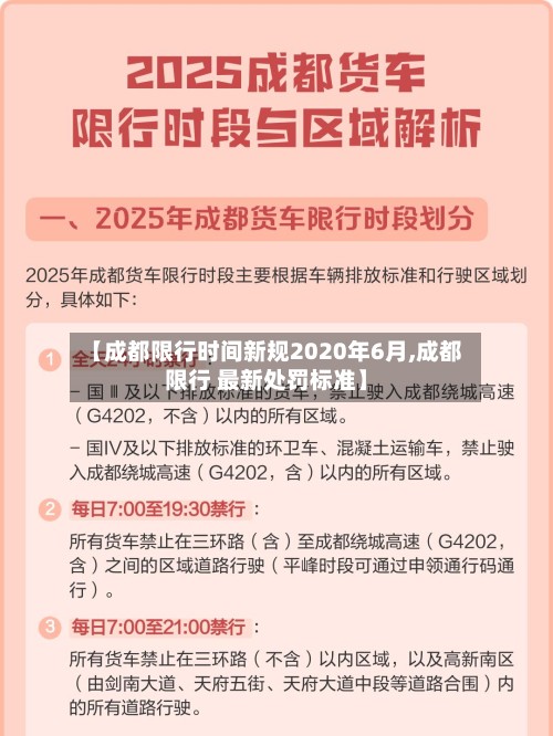 【成都限行时间新规2020年6月,成都限行 最新处罚标准】-第2张图片