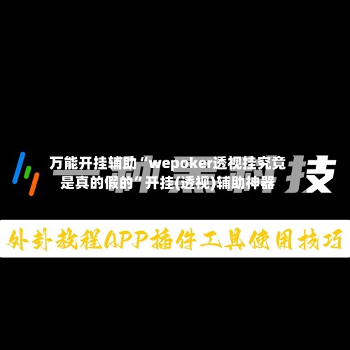 万能开挂辅助“wepoker透视挂究竟是真的假的”开挂(透视)辅助神器-第2张图片